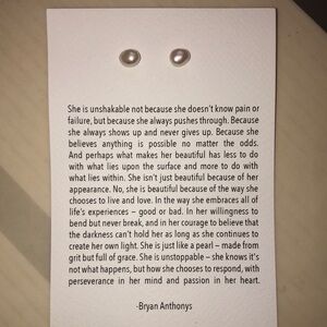 Bryan Anthony -  Pearl earrings.  Rare, sold out